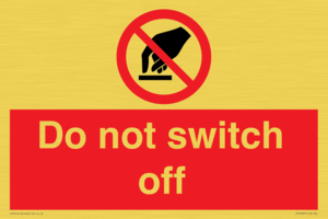 Do not switch off 